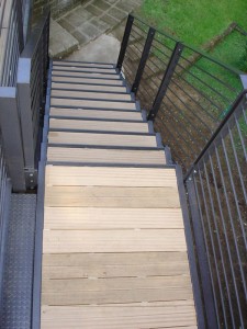 Ringhiera in ferro per abitazione privata progettazione Westway Architects a Roma